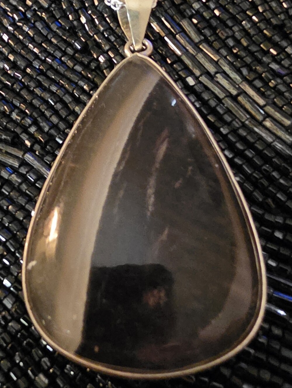 Beautiful Flint Banded Teardrop Sourced In Poland.